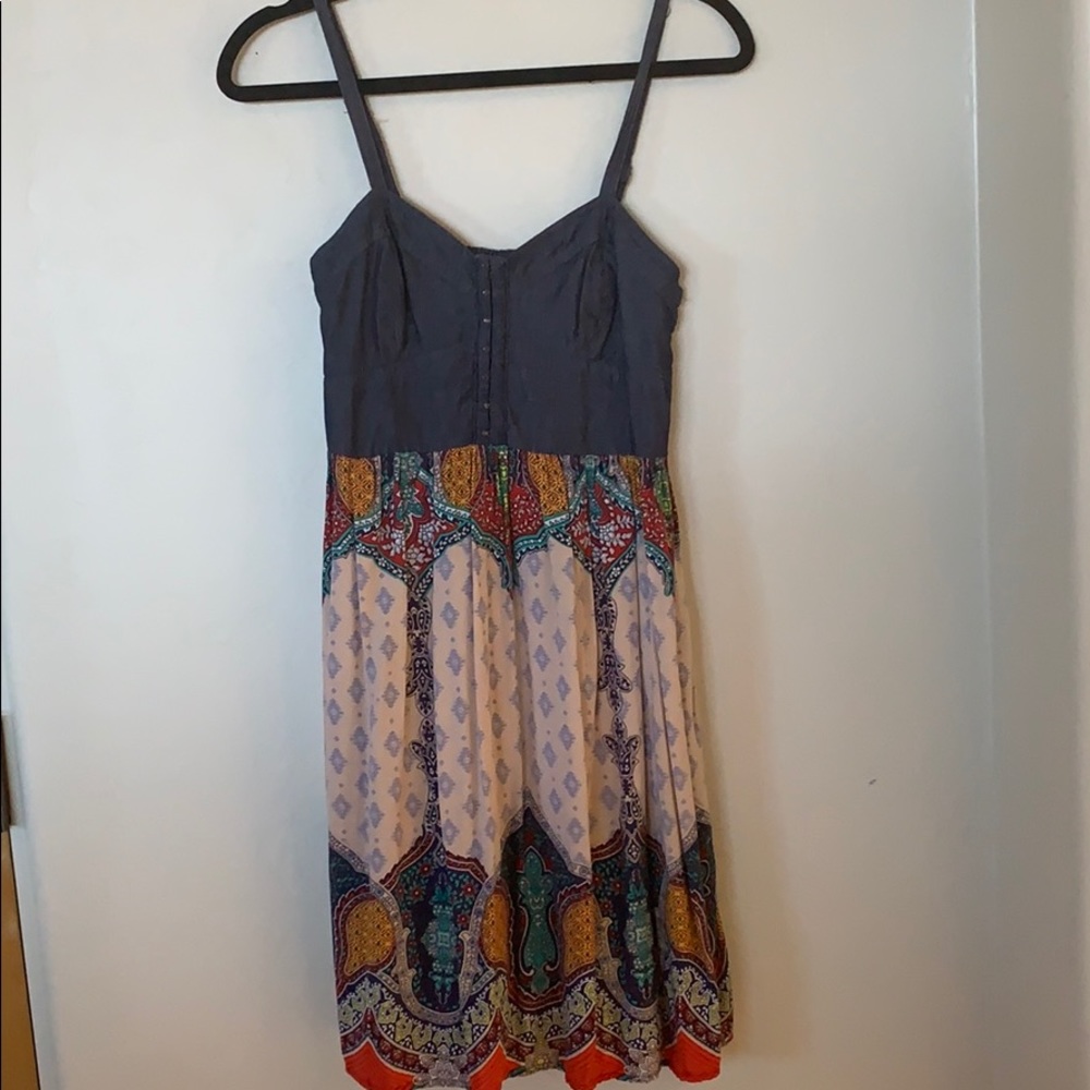 Denim/ multicolor dress